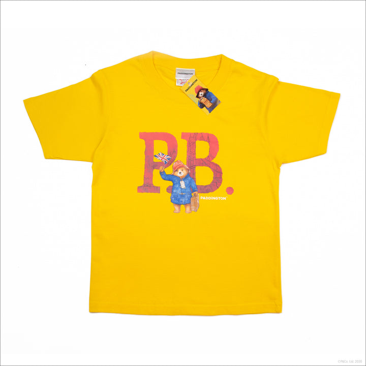 paddington bear PB kid tshirt yellow