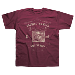 Paddington Adult T-Shirt (Darkest Peru) - Burgundy